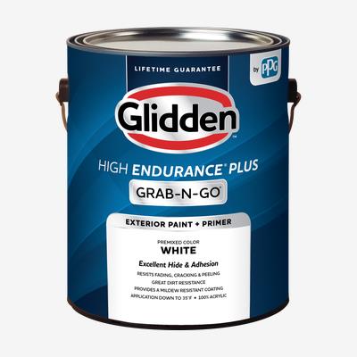 Glidden<sup>®</sup> High Endurance<sup>®</sup> Plus Exterior Paint and Primer Grab n Go
