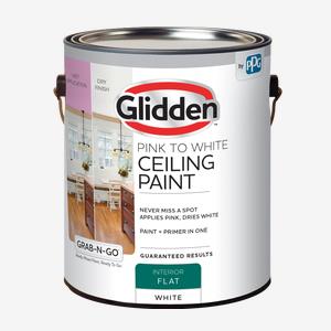 Glidden<sup>®</sup> Pink to White Ceiling Paint